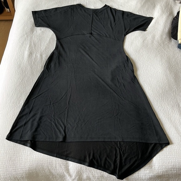 Sweaty Betty Rhea Midi Shirt Dress Travel Airport Black Size XXS Comfy Soft - Picture 5 of 12